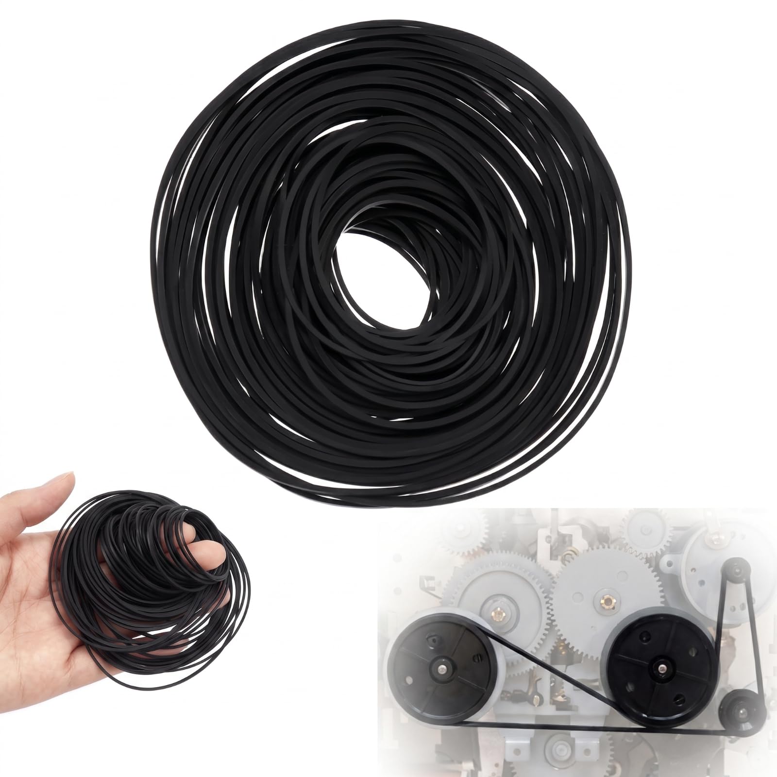 厚さ4mm フラットミックスパッケージ 長さ40-135mm カセットテープマシン レコーダー ラバーベルト 修理メンテナンス ブラック (50/パック) Amazon.co.jp: Kanayu 100個 レコーダーラバーベルト 40-135mm 角型